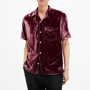 NWT! All saints men's Runa relaxed fit shirt, size S